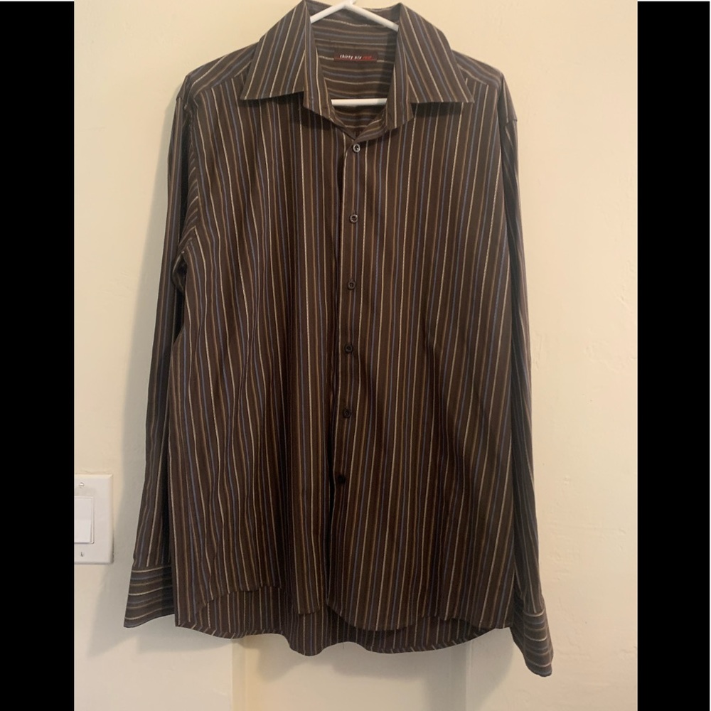 Men’s buttonup casual long sleeve bythirtysixred